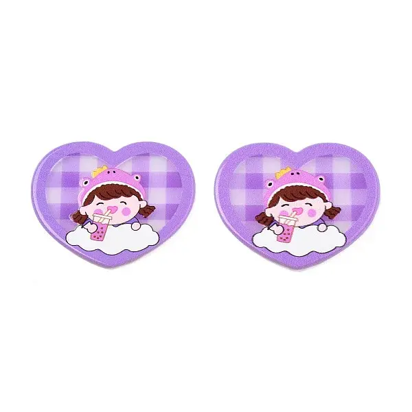 Transparent Printed Acrylic Cabochons