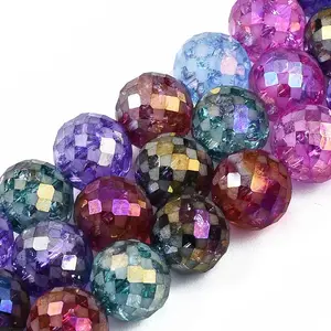 Electroplate Opaque Glass Beads Strands