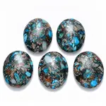 Synthetic Gold Line Imperial Jasper Cabochons