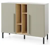 Komoda raquel - zelená/dub písečný