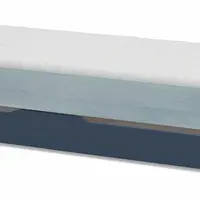 Přistýlka s úložným prostorem 90x200 lincoln modular - dub, dub modrá,