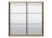 Zrkadlová skriňa s posuvnými dverami debby 215 - dub artisan