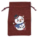 Christmas Theme Jute Cloth Storage Bags