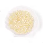 Transparent Spray Painted Glass Beads