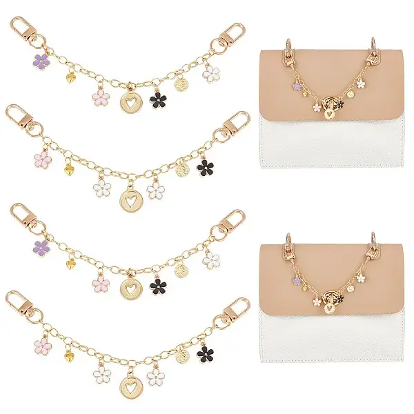 Alloy Enamel Pendant Decorative Purse Chains