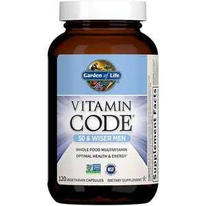 Garden of Life RAW Vitamin Code 50 & Wiser Men komplexní multivitamín pro muže 120 cps