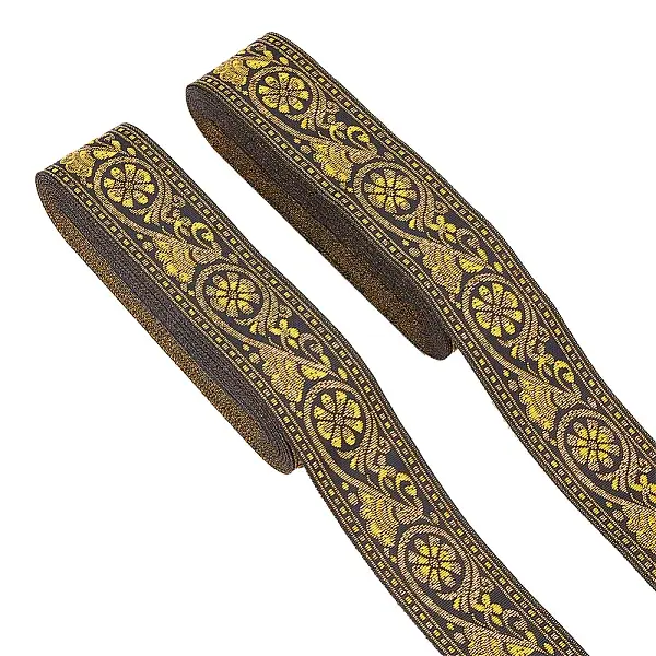 Ethnic style Embroidery Polyester Ribbons