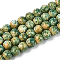 Baking Paint Glass Beads Strands