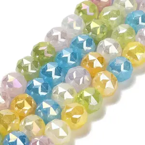 Electroplate Glass Beads Strands
