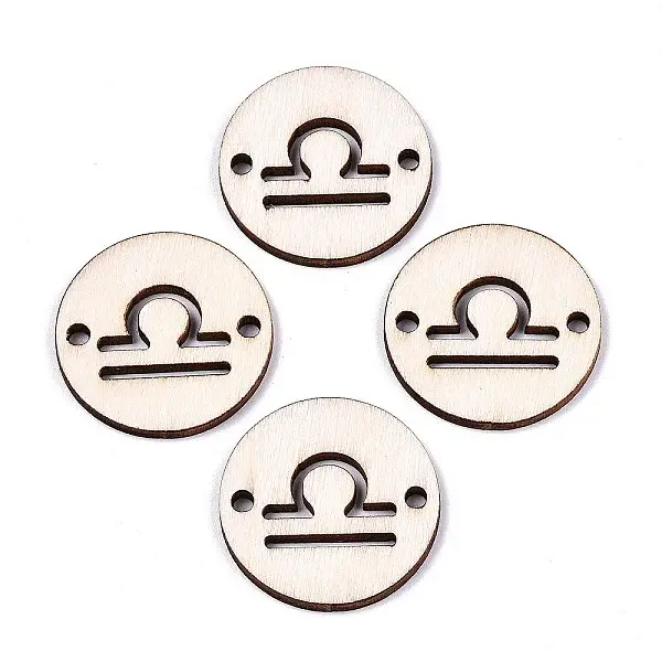 Unfinished Natural Poplar Wood Links Connectors