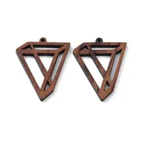 Walnut Wood Laser Cut Pendants