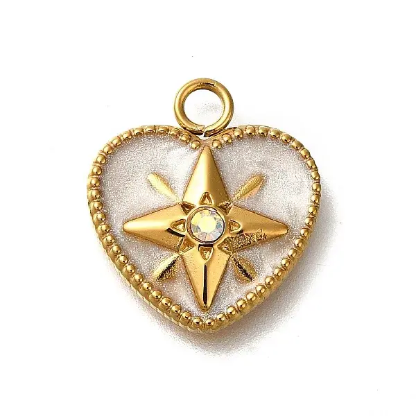 Ion Plating(IP) 304 Stainless Steel Enamel Pendants