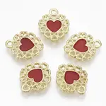Golden Plated Alloy Enamel Pendants