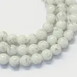 Baking Paint Glass Round Bead Strands