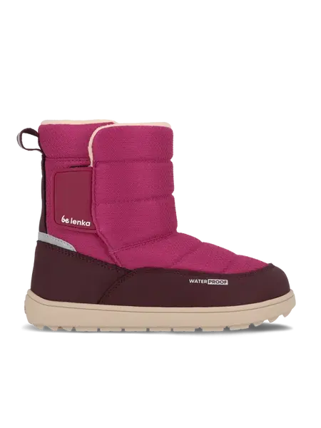 Dětské barefoot sněhule Be Lenka Ailo Junior - Berry