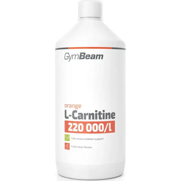 GymBeam L-Carnitine 220 000 mg/l výživový doplnok pre športovcov príchuť Orange 1000 ml