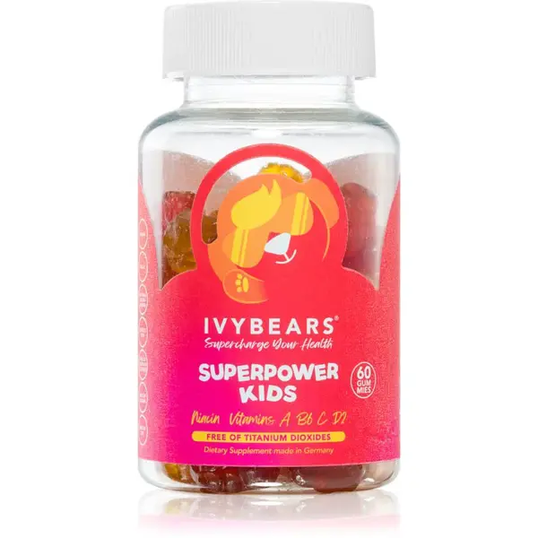 Ivy Bears Superpower Kids žuvacie medvedíky s multivitamínovým komplexom pre deti 190 g