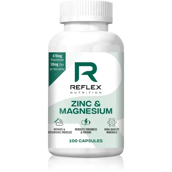 Reflex Nutrition Zinc & Magnesium kapsuly pre správne fungovanie organizmu 126 g