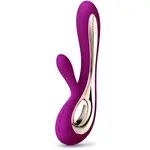Lelo Soraya 2 vibrátor so stimulátorom klitorisu Deep Rose 22 cm