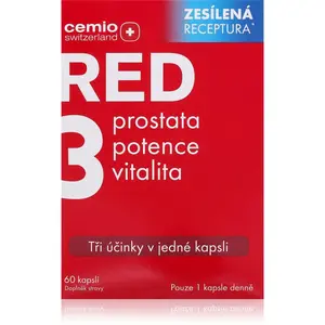 Cemio RED3 kapsuly prostata, potencia, vitalita 60 cps