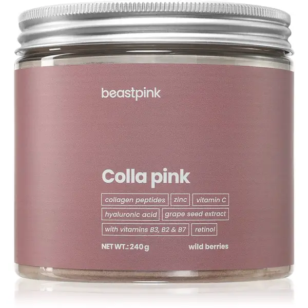 BeastPink Colla Pink prášok na prípravu nápoja s kolagénom príchuť Wild Berries 240 g