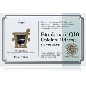 Pharma Nord Bioaktívny Q10 Uniqinol 100mg kapsuly s koenzýmom Q10 30 cps