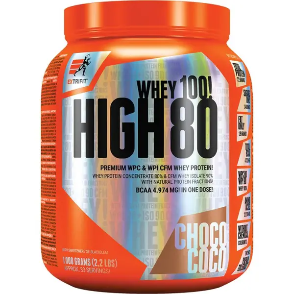 Extrifit High Whey 80 syrovátkový protein příchuť Choco Coco 1000 g