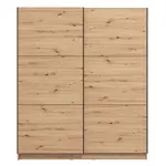 Šatní skříň s posuvnými dveřmi catalina 180 - dub artisan