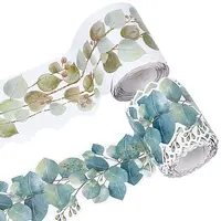 2 Rolls 2 Colors Coated Paper Stickers