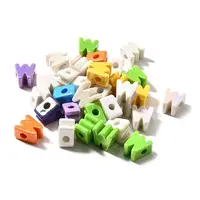 UV Plating Opaque Acrylic European Beads