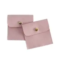 Velvet Jewelry Storage Pouches with Snap Button