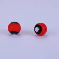 Printed Round Silicone Focal Beads