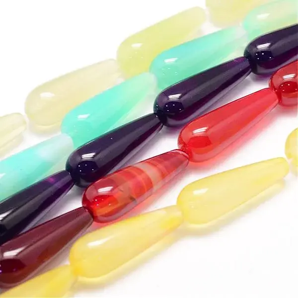 Natural Agate Bead Strands