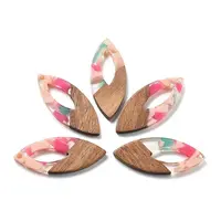 Resin and Walnut Pendants