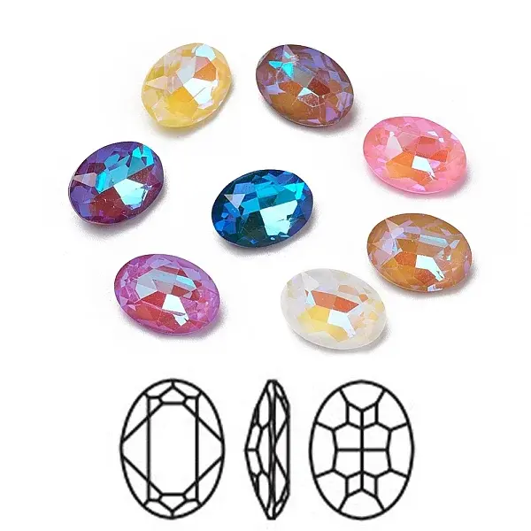 Glass Rhinestone Cabochons