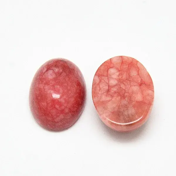 Dyed Natural White Jade Cabochons