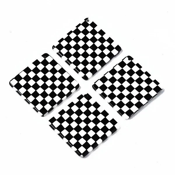 Opaque Cellulose Acetate(Resin) Pendants