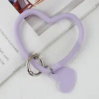 Silicone Heart Loop Phone Lanyard