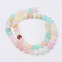 Natural Colorful Green Jade Beads Strands