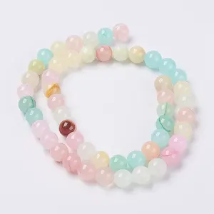 Natural Colorful Green Jade Beads Strands