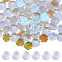 100Pcs Transparent Glass Cabochons
