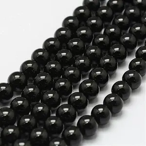 Natural Black Onyx Beads Strands