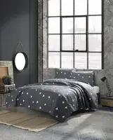 Prikrývka 200x220 + 2 vankúše tris - čierná