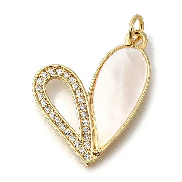 Brass Micro Pave Cubic Zirconia Pendants