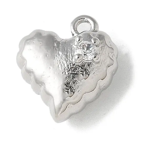 Brass Micro Pave Cubic Zirconia Pendants