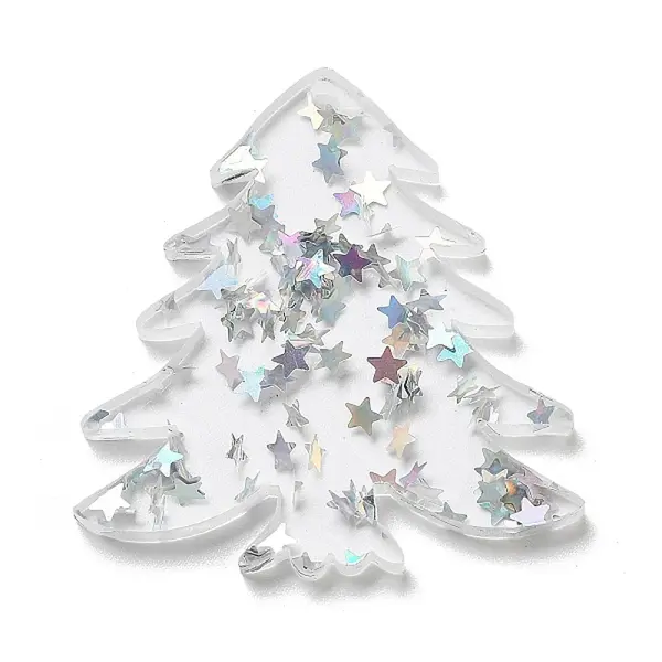 Christmas Theme Opaque Printed Acrylic Pendants