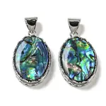 Natural Paua Shell Pendants