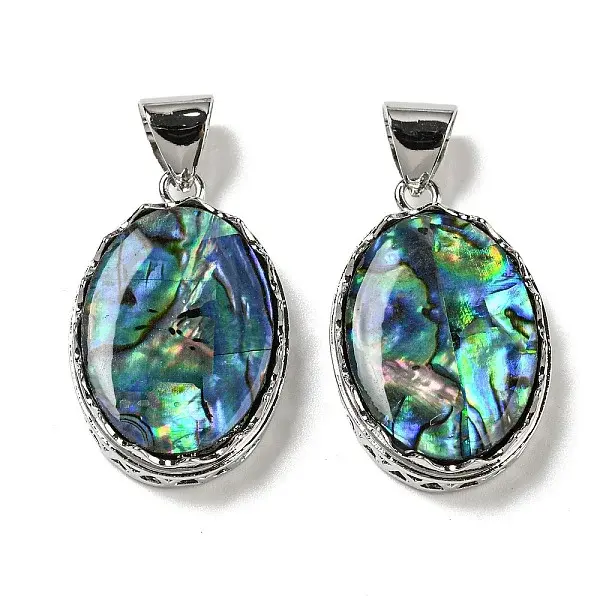 Natural Paua Shell Pendants