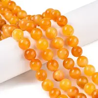 Dyed Natural White Jade Beads Strands