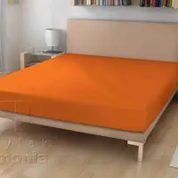 Jersey prostěradlo - oranžové - 60 x 120 cm